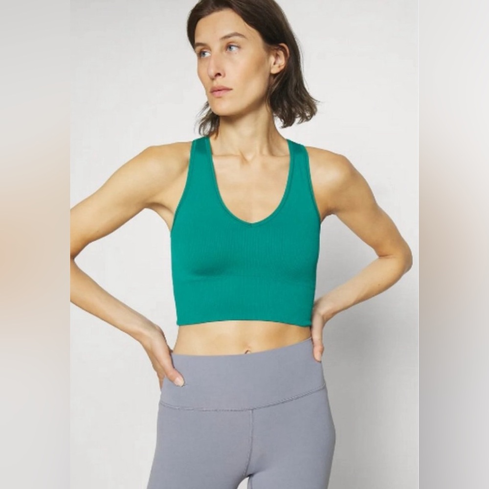 NWT Aurora Crop Rib Tank M